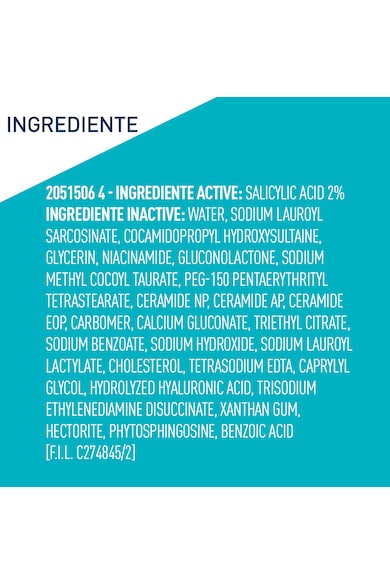 CeraVe Gel de curatare spumant  anti-imperfectiuni cu acid salicilic pentru ten gras cu tendinta acneica, 236ml Femei