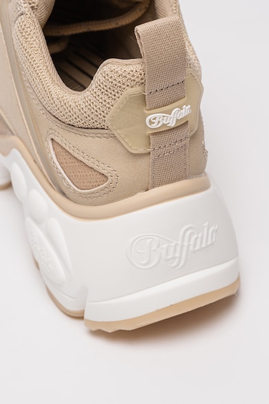 Buffalo Pantofi sport low-top de piele ecologica cu segmente de plasa Binary Femei