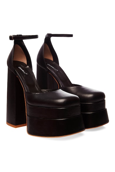 Gemelli Shoes Кожени обувки Sasha с масивен ток Жени