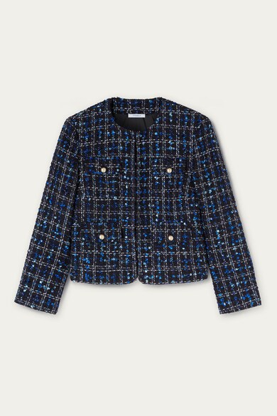 Sacou scurt cu model in carouri Motivi (Q455Q06220-01) | Fashion Days