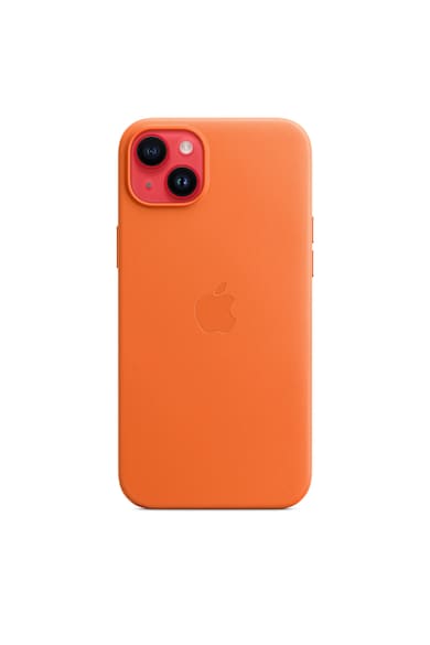 Apple Husa de protectie  Leather Case with MagSafe pentru iPhone 14 Plus, Orange Barbati