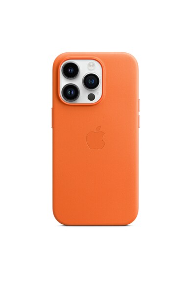 Apple Husa de protectie  Leather Case with MagSafe pentru iPhone 14 Pro, Orange Femei