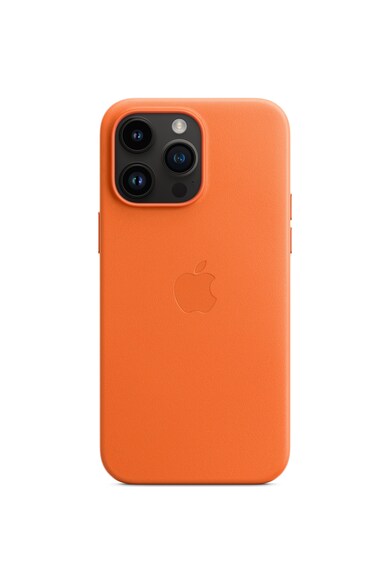 Apple Husa de protectie  Leather Case with MagSafe pentru iPhone 14 Pro Max, Orange Femei