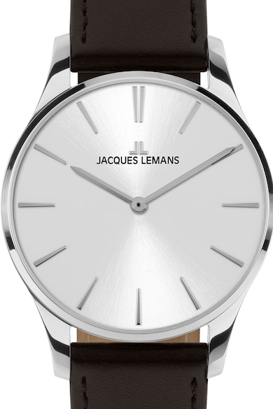 Jacques Lemans Кварцов часовник с кожена каишка Жени