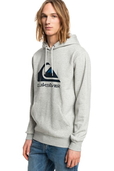 QUIKSILVER Hanorac cu imprimeu logo si buzunar kangaroo Biglogo Barbati