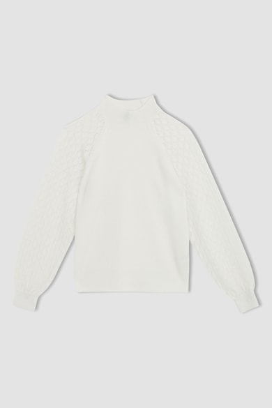 DeFacto Пуловер с реглан ръкави от плетена дантела Жени