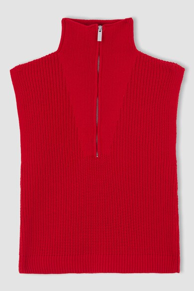 DeFacto Ujjatlan pulóver cipzáros rövid hasítékkal női