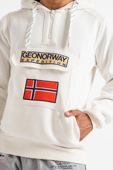 Geo Norway Gym Class kapucnis pulóver logóval férfi