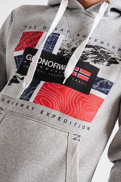 Geo Norway Худи Geologic с лого и фигурална щампа Мъже