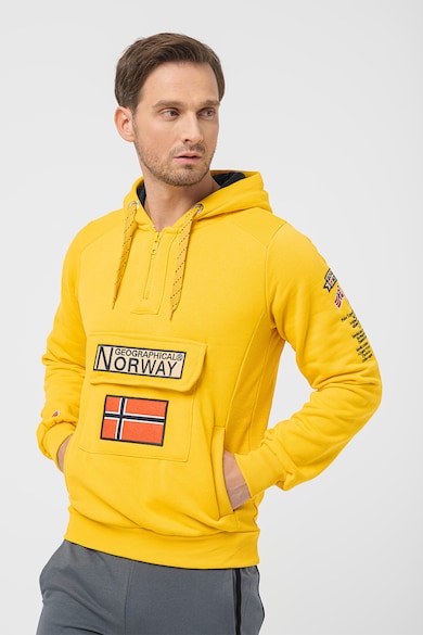 Geographical Norway Gym Class kapucnis pulóver logóval férfi