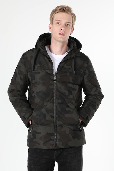 Geaca cu model si gluga - Kaki