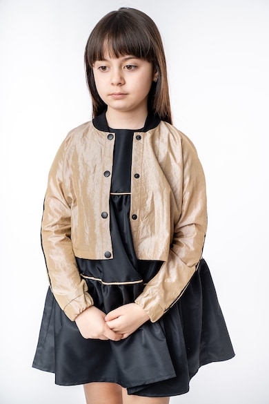 EMMA concept wear Fémes hatású crop dzseki Lány