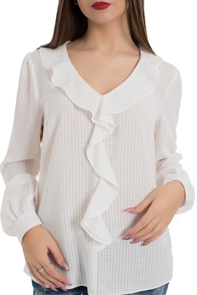 RESENSE Свободнопадаща блуза Florenta с шпиц и набирания Жени