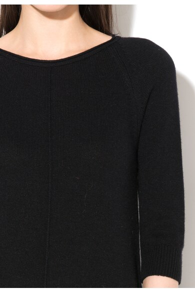 United Colors of Benetton Rochie tip pulover neagra cu buzunare frontale Femei