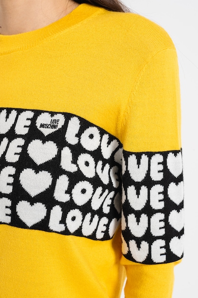 Love Moschino Rochie-pulover din amestec de lana Femei