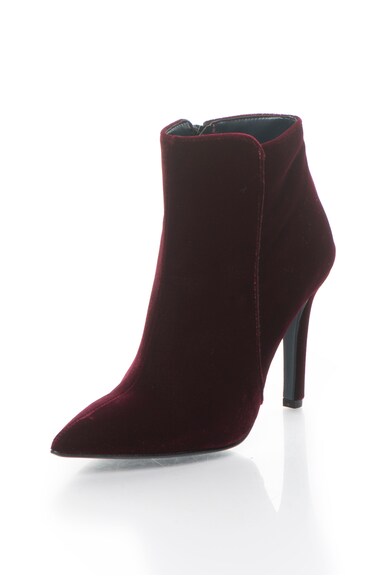 Zee Lane Botine rosu Bordeaux catifelate Femei