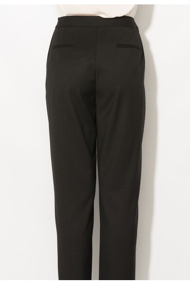 Zee Lane Collection Pantaloni negri cu pliuri frontale Femei