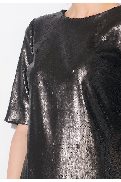 Zee Lane Collection Черна рокля с пайети и шпиц деколте на гърба Жени