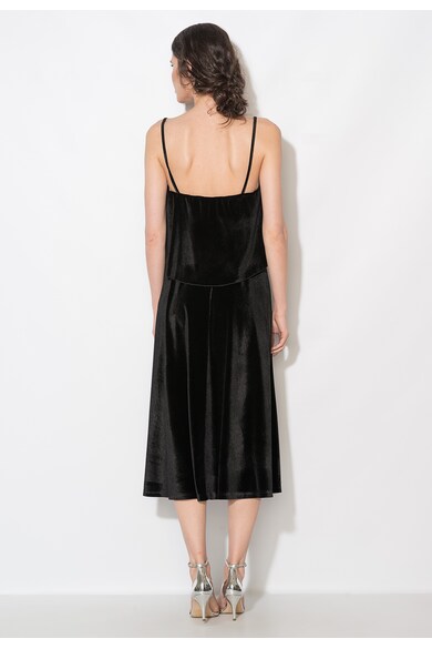 Zee Lane Collection Черна кадифена рокля с колан Жени