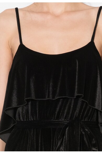 Zee Lane Collection Черна кадифена рокля с колан Жени