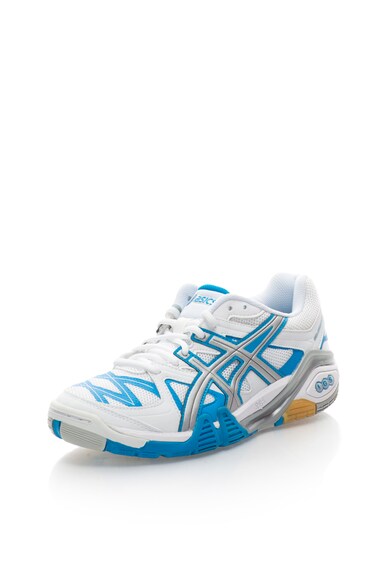 Asics Pantofi sport alb cu albastru paun Gel Progressive Femei