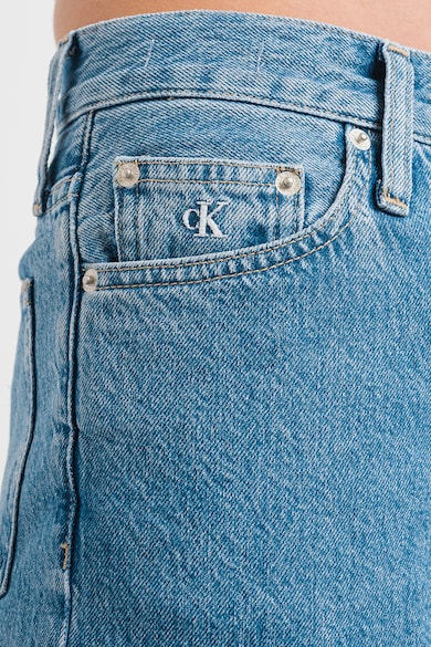 CALVIN KLEIN JEANS Blugi cu talie inalta si aspect decolorat Femei