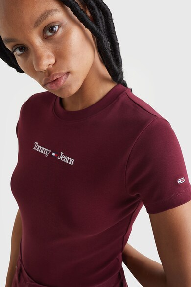 Tommy Jeans Tricou slim fit din amestec de bumbac organic Femei