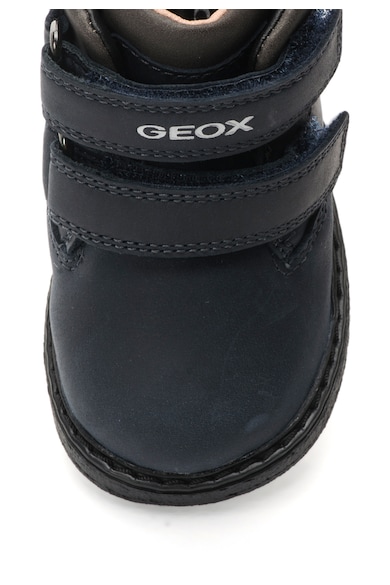 Geox Ghete bleumarin de piele nabuc Glimmer Fete