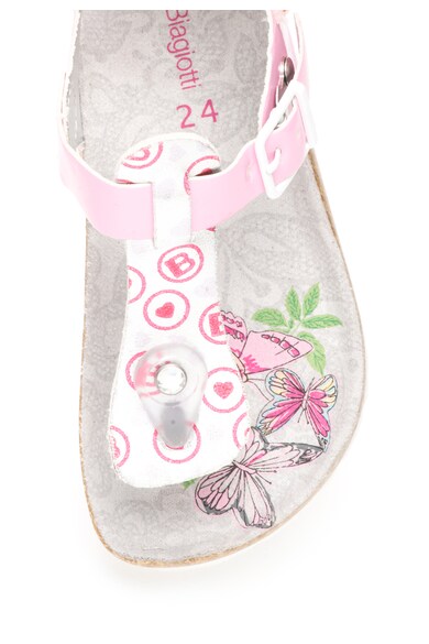 Laura Biagiotti Детски сандали в сребристо и розово Момичета