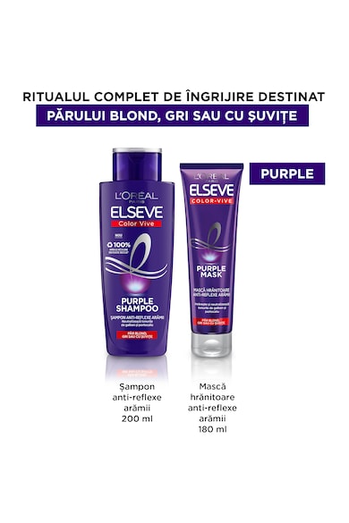 L'Oreal Paris Комплект  Elseve Color Vive Purple, За боядисана коса Жени