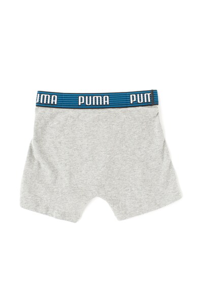 Puma Set de boxeri gri melange cu albastru royal - 2 perechi Fete