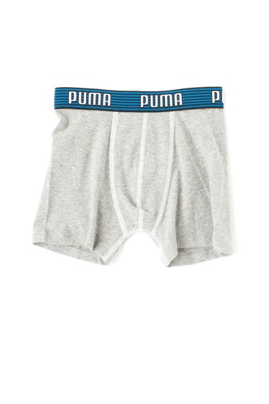 Puma Set de boxeri gri melange cu albastru royal - 2 perechi Fete