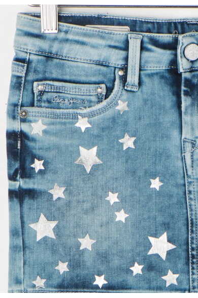 Pepe Jeans London Fusta decolorata din denim Twinkle Fete