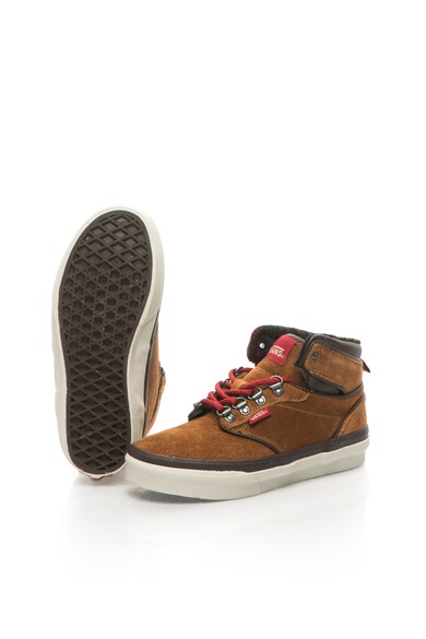 Vans Tenisi mid-high maro scortisoara de piele intoarsa Atwood Fete