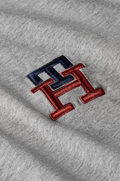 Tommy Hilfiger Tricou din amestec de bumbac organic cu decolteu la baza gatului si logo pe piept Barbati