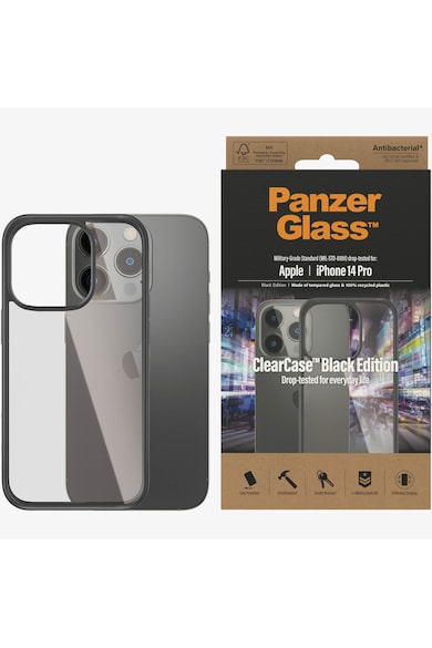 PanzerGlass Husa de protectie  pentru Apple iPhone 14 Pro, rama Neagra Femei