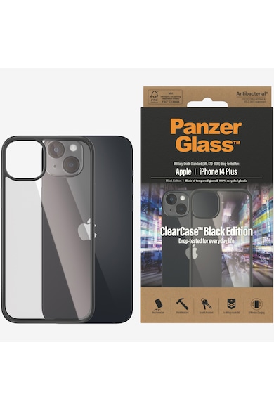 PanzerGlass Husa de protectie  pentru Apple iPhone 14 Plus, rama Neagra Femei