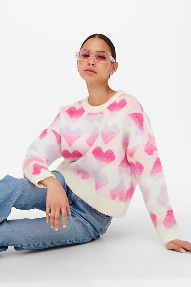 Model Cu Inimi Pulover cu model cu inimi Only (15259434-CLOUD-DANCER) | Fashion Days