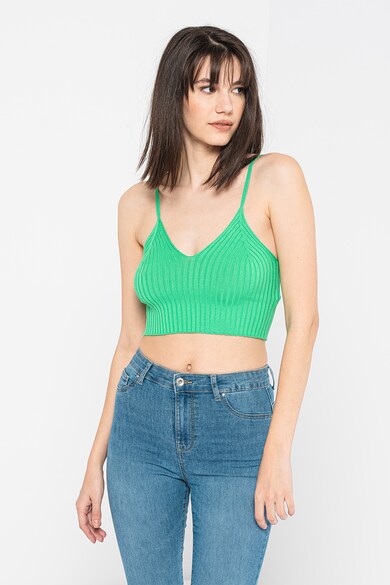 Noisy May Bordázott crop top női