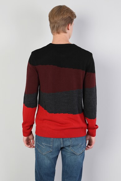 COLIN'S Colorblock gyapjútartalmú pulóver férfi