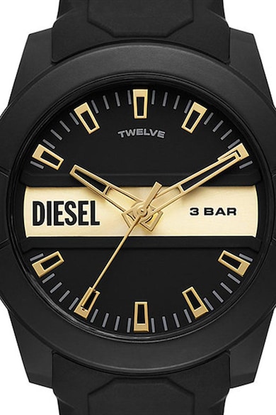 Diesel Кварцов часовник със силиконова каишка Мъже