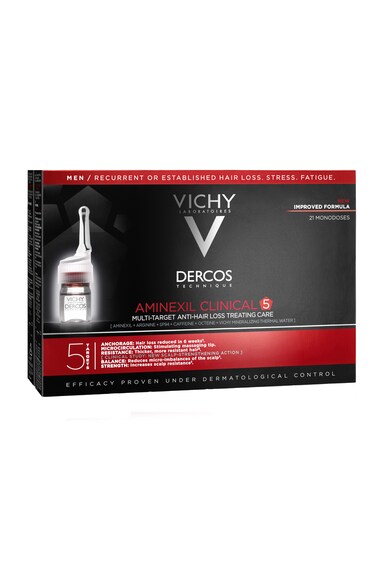 Vichy Терапия  Aminexil Clinical 5 против косопад за мъже, 21 ампули х 6 мл Мъже
