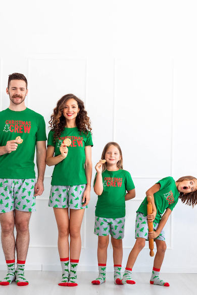 FAMILYSTA® Pijama cu pantaloni scurti si imprimeu Femei