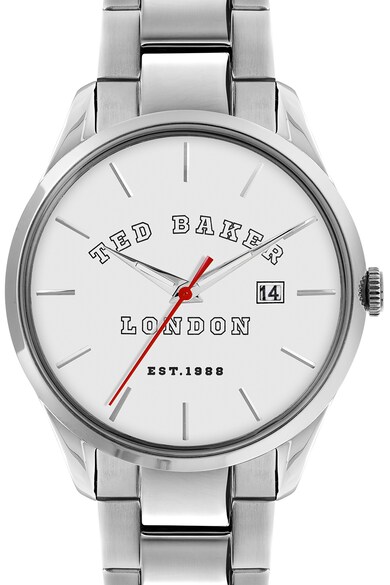 Ted Baker Ceas din otel inoxidabil cu cadran cu logo Barbati