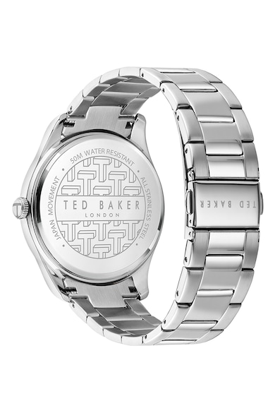 Ted Baker Ceas din otel inoxidabil cu cadran cu logo Barbati