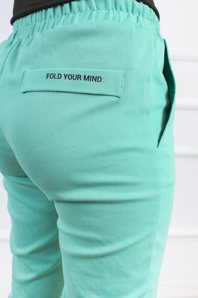 FOLD YOUR MIND Pantaloni conici cu talie elastica Femei