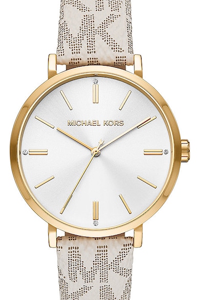Michael Kors Кварцов часовник с каишка от еко кожа Жени