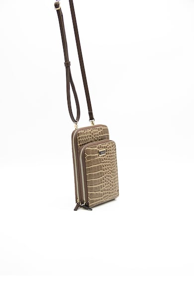 Silver&Polo Geanta crossbody mica cu model piele de sarpe Femei