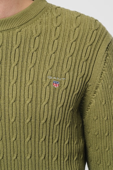 Gant Пуловер от органичен памук с плетка осморка Мъже