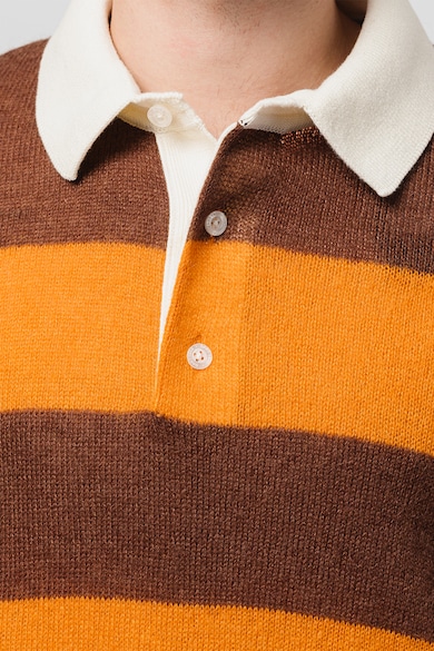 Gant Pulover polo cu dungi din amestec de mohair si lana Barbati